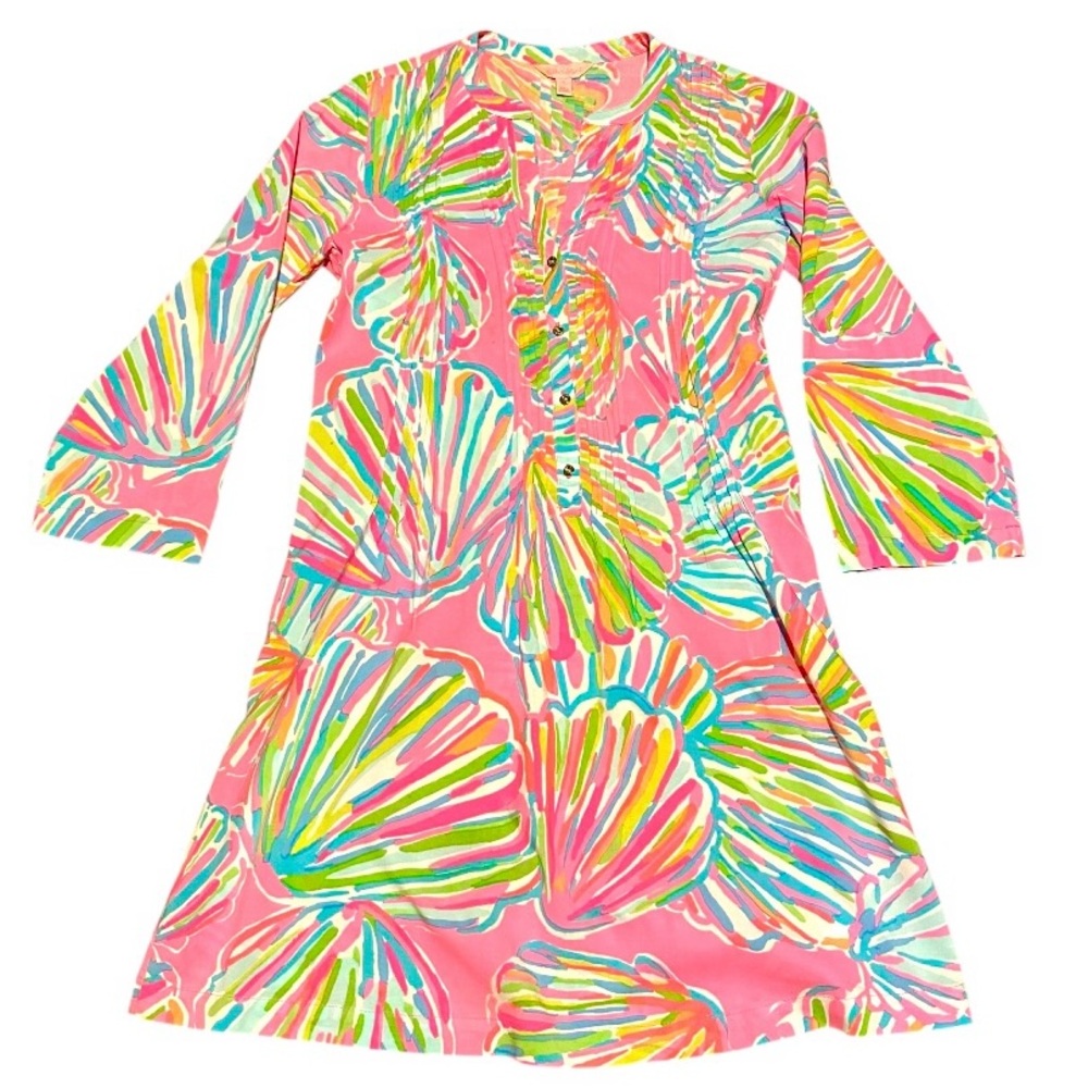 Lilly Pulitzer Woman’s Long Sleeve Summer Cotton Dress Size S - Picture 2 of 8